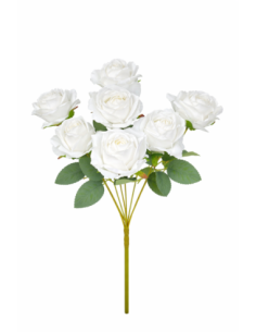RAMO DE 7 ROSA BLANCA
