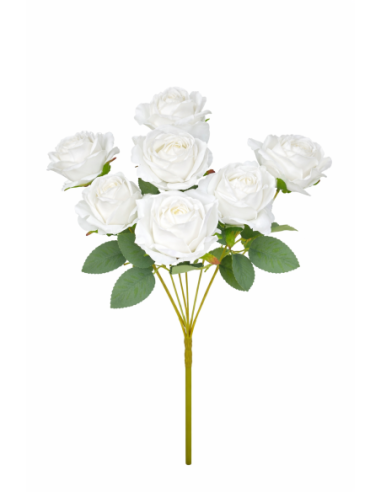 RAMO DE 7 ROSA BLANCA