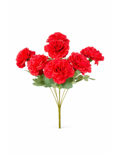 RAMO DE 7 CLAVEL ROJO