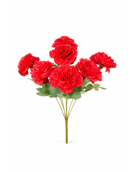 RAMO DE 7 CLAVEL ROJO
