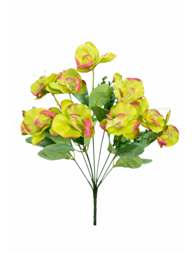 RAMO DE 10 ORQUIDEA AMARILLO