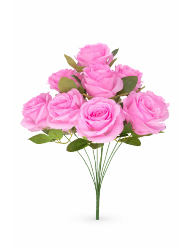 RAMO DE 9 ROSA ROSA