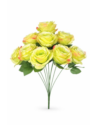 RAMO DE 9 ROSA VERDE