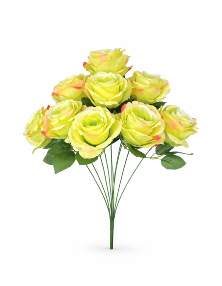 RAMO DE 9 ROSA VERDE