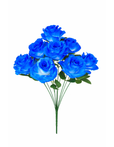 RAMO DE 9 ROSA AZUL