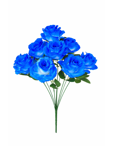 RAMO DE 9 ROSA AZUL
