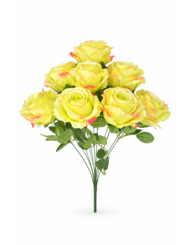 RAMO DE 9 ROSA VERDE