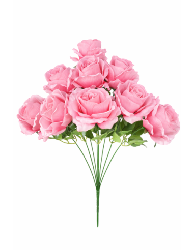 RAMO DE 9 ROSA ROSA