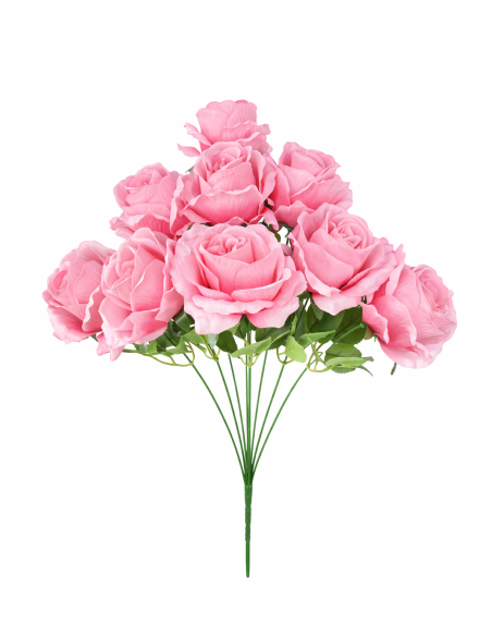 RAMO DE 9 ROSA ROSA
