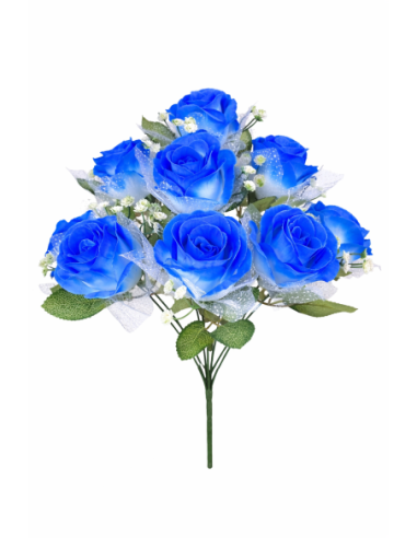 RAMO DE ROSA AZUL CLARA