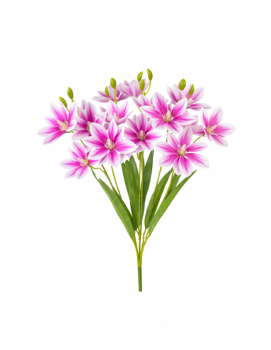 VARA FLOR HERMOSA X5 3D LILA-BLANCA