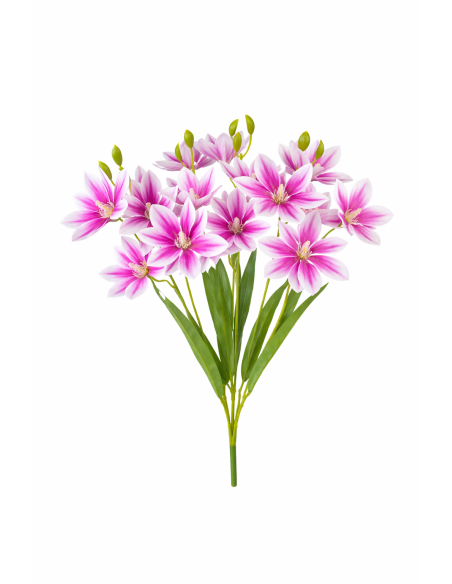 VARA FLOR HERMOSA X5 3D LILA-BLANCA