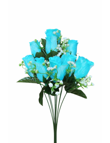 RAMO DE ROSA AZUL CLARA