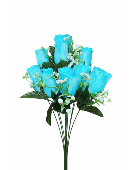 RAMO DE ROSA AZUL CLARA