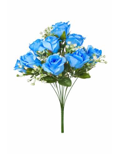 RAMO DE ROSA AZUL CLARA