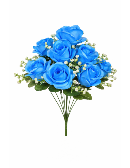 RAMO DE ROSA AZUL CLARA