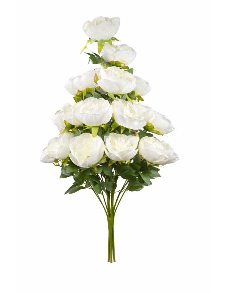 RAMO DE PEONIA BLANCO