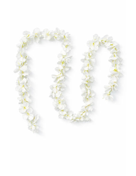 GUIRNALDA DE FLORES BLANCAS 2M