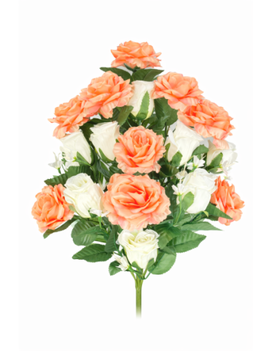 RAMO PALMA ROSA/CAPULLOS X17 62CM