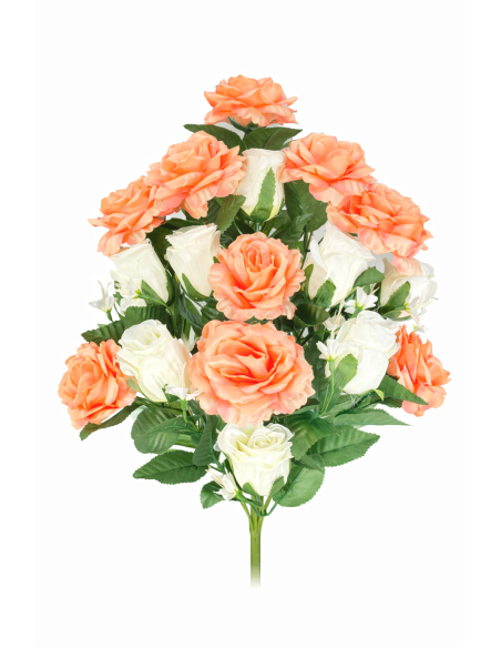 RAMO PALMA ROSA/CAPULLOS X17 62CM