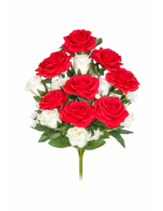 RAMO PALMA ROSA/CAPULLOS X17 62CM