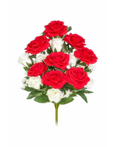 RAMO PALMA ROSA/CAPULLOS X17 62CM