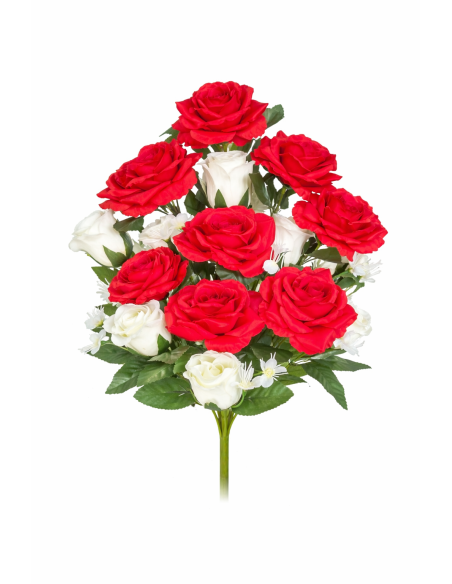 RAMO PALMA ROSA/CAPULLOS X17 62CM