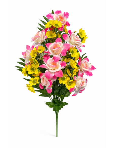 RAMO DE FLORES MIXTAS X18 65CM