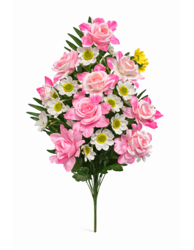 RAMO DE FLORES MIXTAS X18 65CM