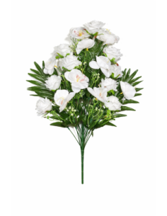 RAMO PALMA ROSA+ORQUIDEA X18 58CM