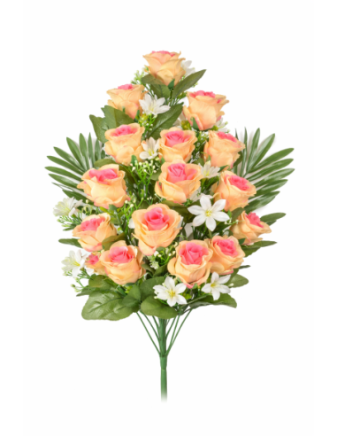 RAMO PALMA ROSAS X16 58CM