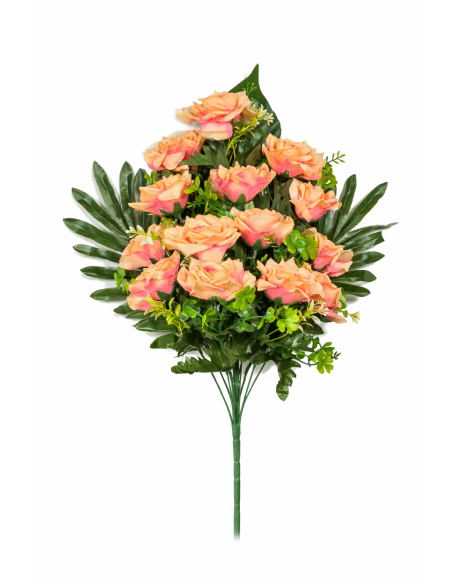 RAMO PALMA ROSAS X14 58CM