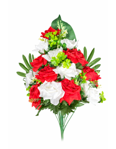 RAMO PALMA ROSA X14 58CM