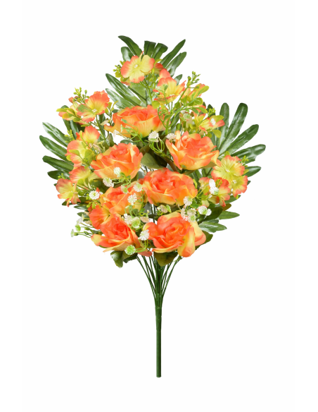 RAMO PALMA ROSA X16 58CM