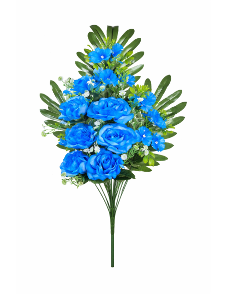 RAMO PALMA ROSA X16 58CM