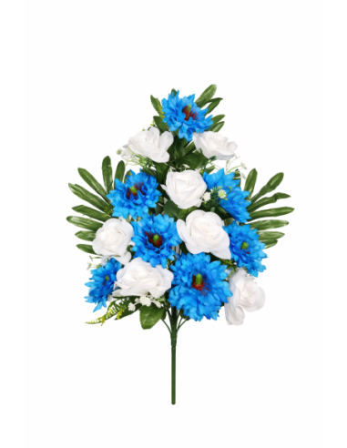 RAMO PALMA ROSA X14 58CM