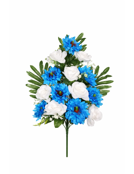 RAMO PALMA ROSA X14 58CM