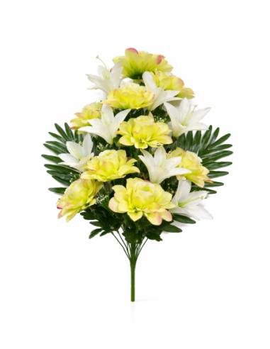 RAMO PALMA PEONIA/LIRIO X18 60CM