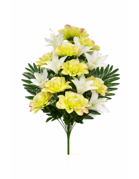 RAMO PALMA PEONIA/LIRIO X18 60CM