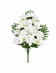 RAMO PALMA PEONIA/LIRIO X18 60CM