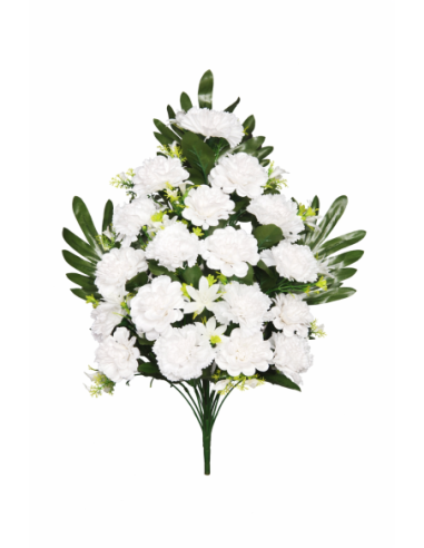 RAMO PALMA ROSA/CLAVEL X14 60CM