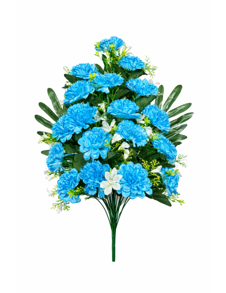 RAMO PALMA ROSA/CLAVEL X14 60CM