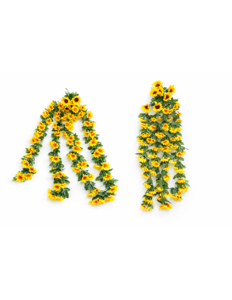 GUIRNALDA COLGANTE DE GIRASOLES 90CM