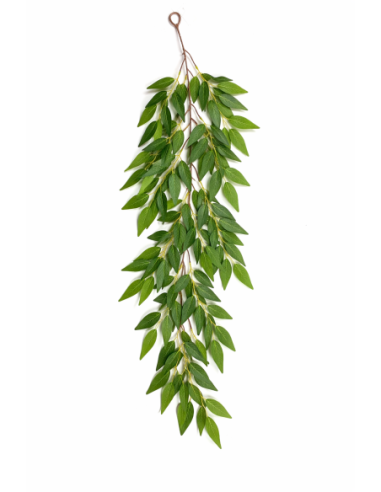 GUIRNALDA COLGANTE ARTIFICIAL DE HOJAS VERDES 1M