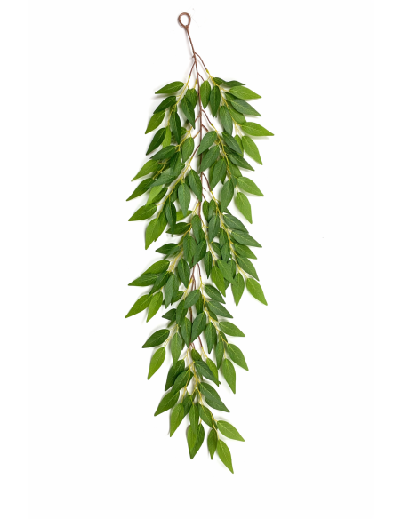 GUIRNALDA COLGANTE ARTIFICIAL DE HOJAS VERDES 1M