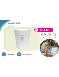 MACETA 45CM BLANCA