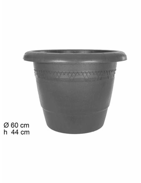 MACETA PLASTICO ELSA GRIS 60 CM