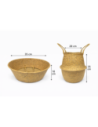 CESTA DE MIMBRE PLEGABLE 35*18CM.28*35CM