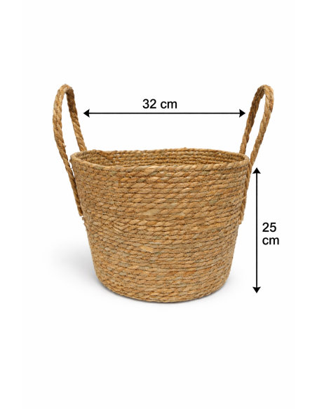 CESTA DE MINBRE CON ASAS 32*25CM