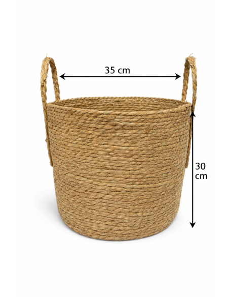 CESTA DE MINBRE CON ASAS 35*30CM